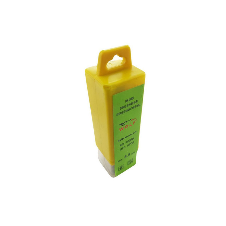 مته آهن ولف مدل HSS سایز 8 میلیمتر بسته 10 عددی