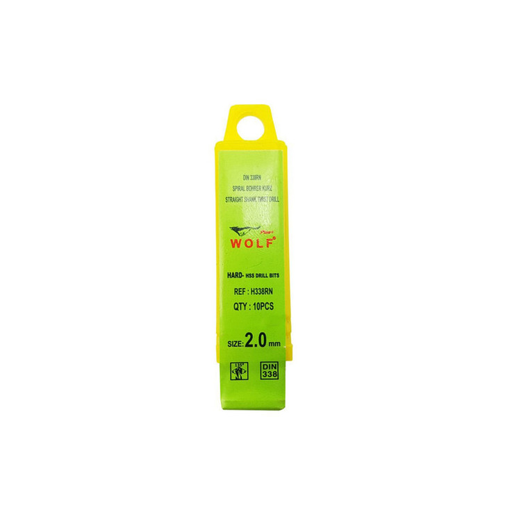 مته آهن ولف مدل HSS سایز 2 میلیمتر بسته 10 عددی
