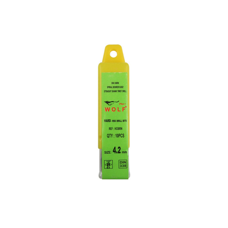 مته آهن ولف مدل HSS-7.5-4.2 کد 0162 سایز 4.2 میلیمتر بسته 10 عددی