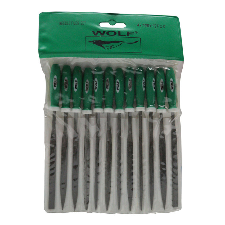 سوهان فلز ولف مدل دم موشی کد YP-4*160 مجموعه 12 عددی